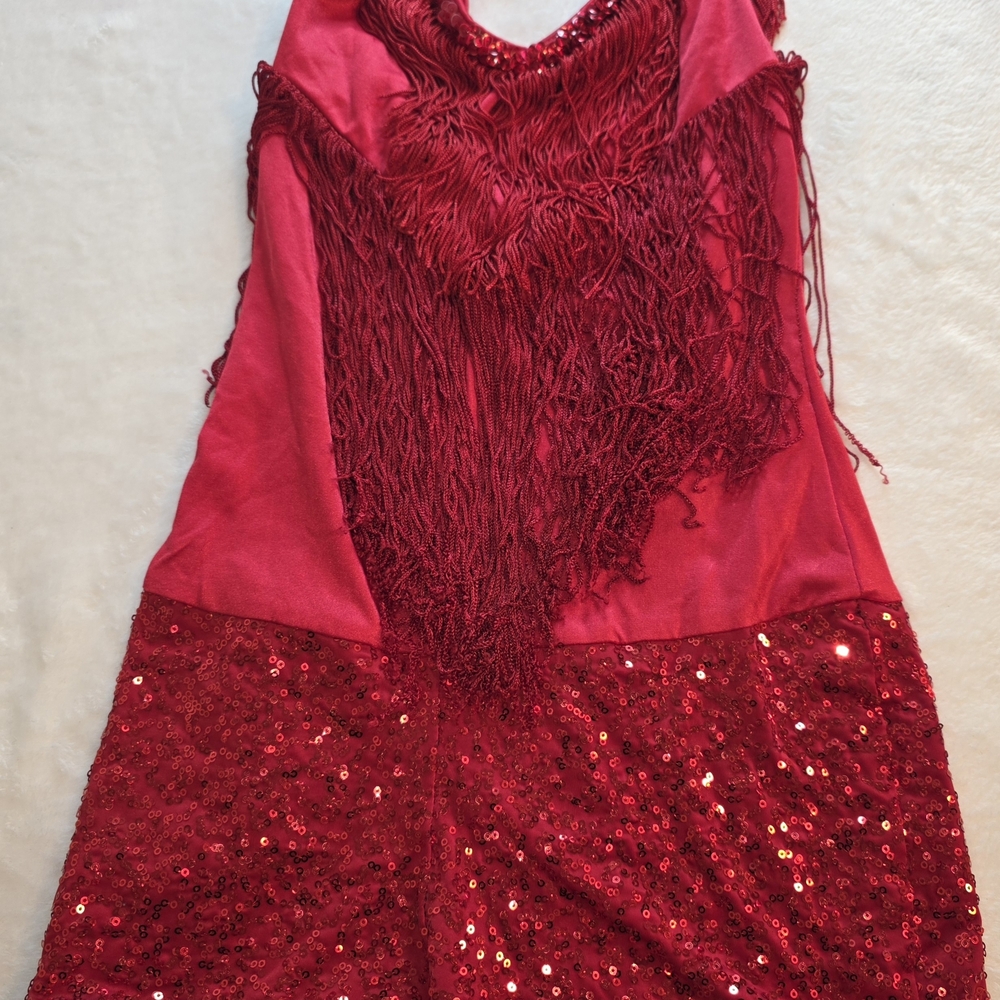 Kelle red dance Romper Size Teen Size Small